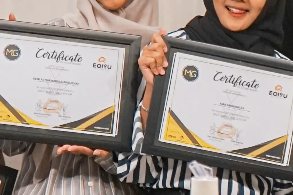 Bagaimana cara verifikasi sertifikat kelas EQIYU Indonesia?