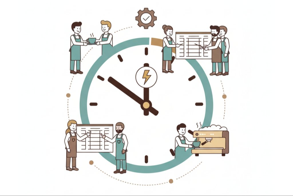 Strategi Mengatur Shift Barista di Jam Sibuk ⏰