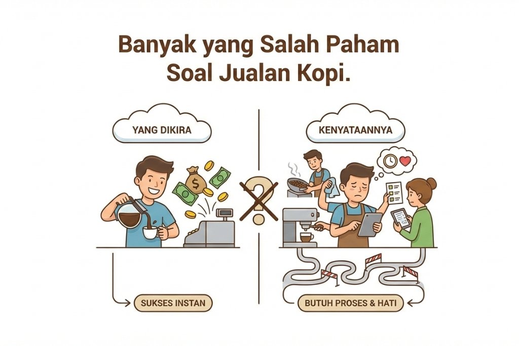 Banyak yang Salah Paham Soal Jualan Kopi.