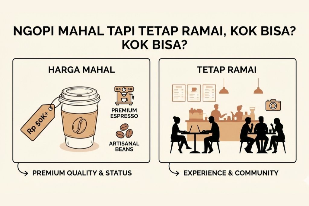 Ngopi Mahal Tapi Tetap Ramai, Kok Bisa?