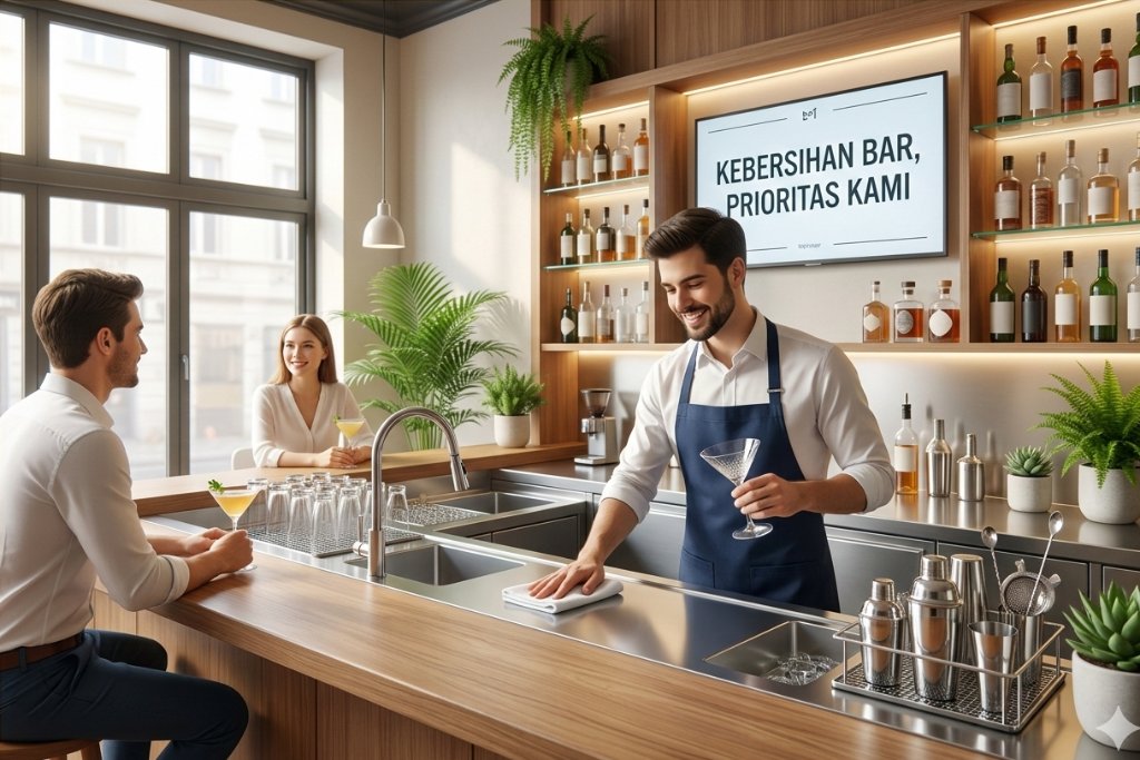 SOP Kebersihan Area Bar yang Benar