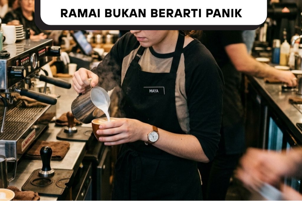 Cara Barista Menjaga Fokus di Jam Sibuk