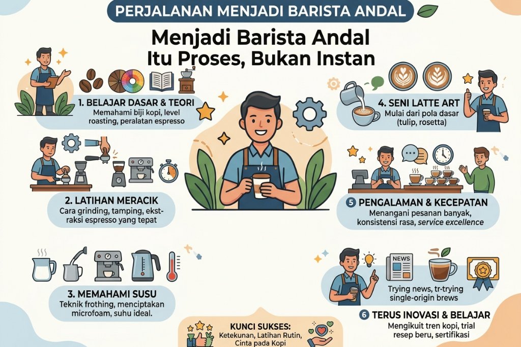 Menjadi Barista Andal Itu Proses, Bukan Instan