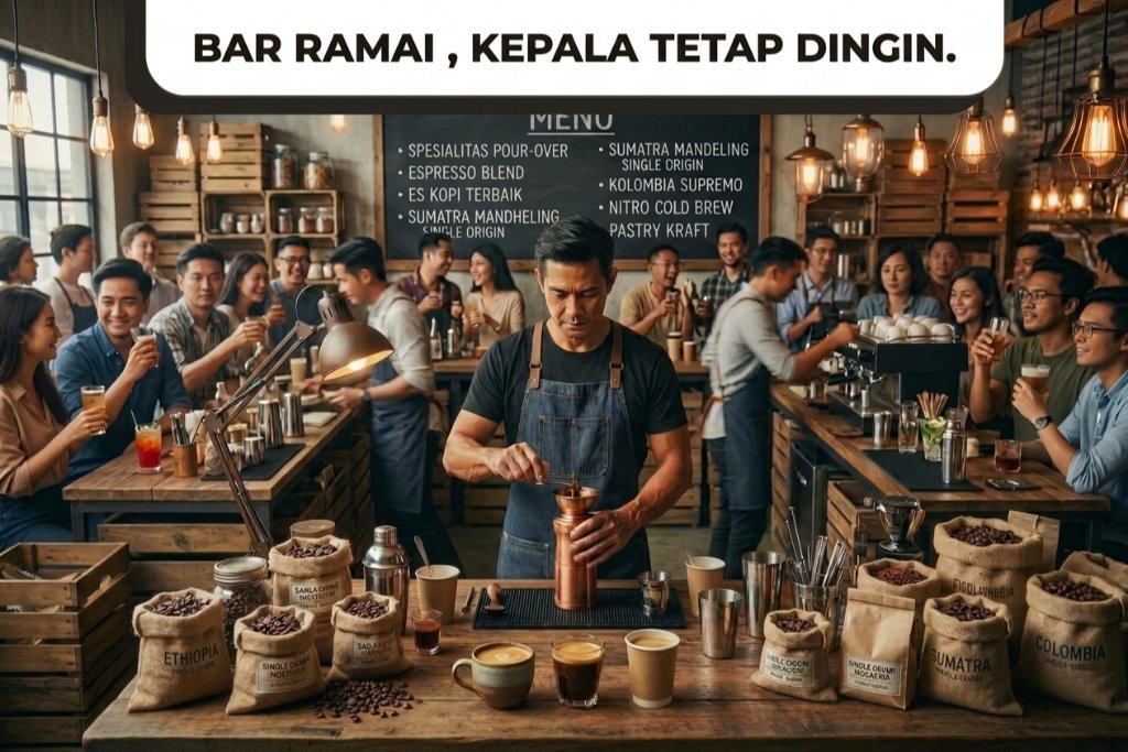 Barista yang Tenang Membuat Bar Lebih Teratur